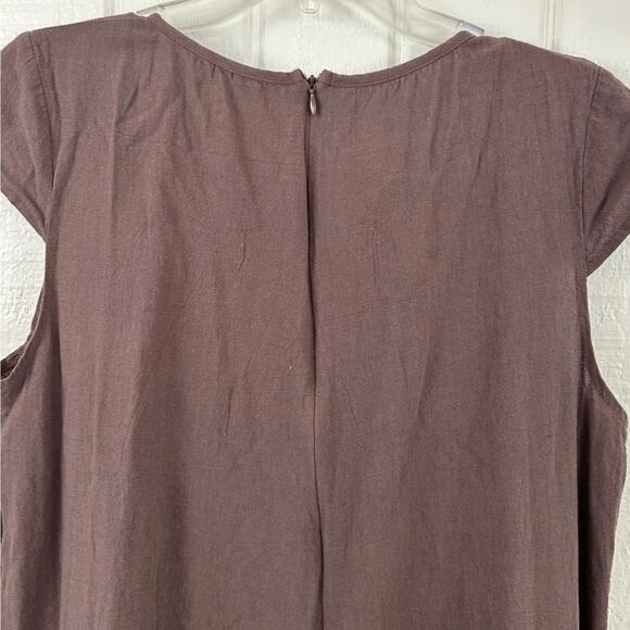 Women Sleeveless Wide Leg Jumpsuit Pants Brown Boho Hippie Loungewear Size XXL - Picture 9 of 9